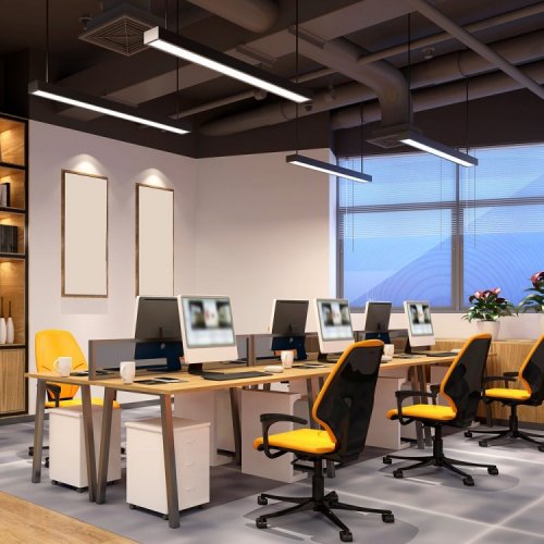 Лінійний LED світильник підвісний Ardero на тросах AL4010 75Вт 6500К чорний 8017