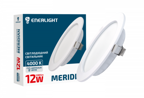 LED светильник Enerlight MERIDIAN круглый 12W 4000K MERIDIAN12SMD80N