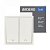 Выключатель для жалюзи Ardero EV152-W Soft двухклавишный белый 9079