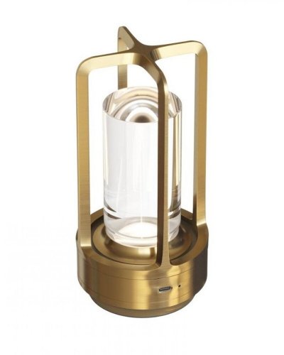 Настольная LED лампа аккумуляторная Kloodi 5W 2700K/4000K/6500K IP20 золото TA-5V CAN CCT GD