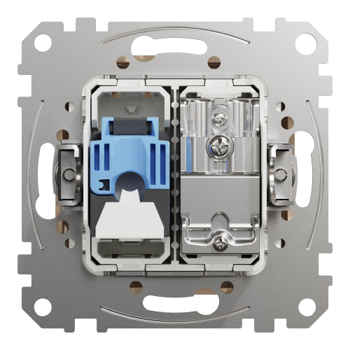 Розетка TV концевая Schneider Sedna Design (4 дБ) + RJ45 6 UTP бежевая SDD112469T