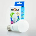 LED лампа Biom А60 12W E27 4500K switch dimmable матовая BT-532 14103