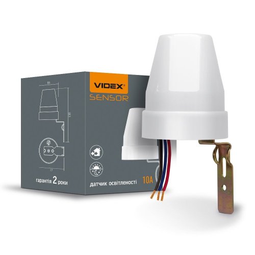 Датчик освещенности Videx 10A IP44 белый VL-SN02