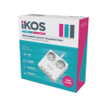Мережевий фільтр-подовжувач IKOS F24S-U 2 розетки/4USB 1.5м white 0005-CEF