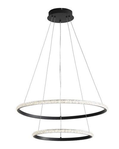 Люстра підвісна Goldlux Diana LED 44W 4000K чорний 336736