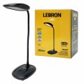 Настільна LED лампа акумуляторна Lebron L-TL-7706WH гнучка 5W 3000-6500K чорний 15-13-51 Настільна LED лампа акумуляторна Lebron L-TL-7706WH гнучка 5W 3000-6500K чорний 15-13-51