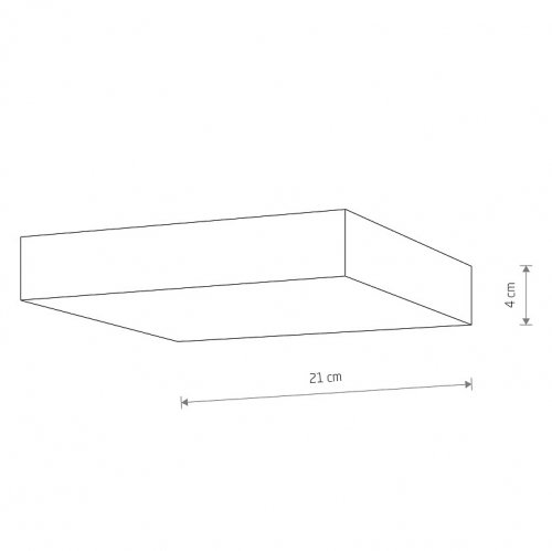 Світильник стельовий Nowodvorski LID SQUARE IP20 10431