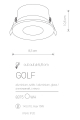 Точковий світильник Nowodvorski Golf White 8375