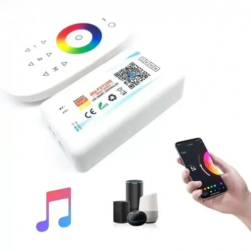 Контроллер Prolum RGB Wi-Fi 12-24V 18А TOUCH TUYA HomeLink с пультом 404001