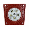 Розетка силова промислова TP Electric 5x16A 3P+N+PE із заземленням кутова 60-40-83