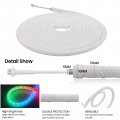 Светодиодный неон Prolum KIT SMD3535 D13 50шт/м 5W/м IP68 5V RGB 150008