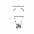 Мультипак Eurolamp "1+1" LED лампа филамент (filament) A60 8W E27 2700K (deco) MLP-LED-A60-08273(Amber)new