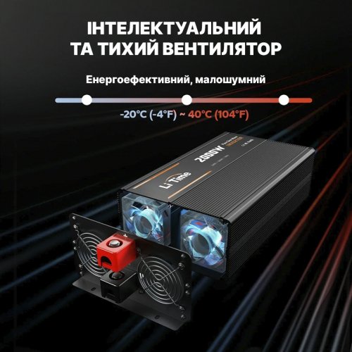 Преобразователь напряжения инвертор LiTime L12V2KW-EN-Z 12V 2000W inv-litimе-l12v2kw