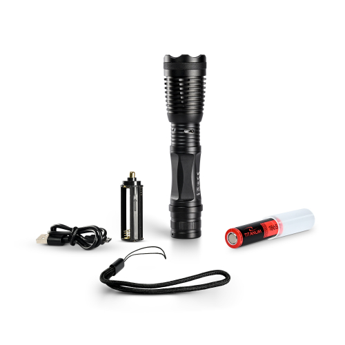 Портативный светодиодный аккумуляторный LED фонарик Titanum 350Lm 5000K IP44 TLF-T12
