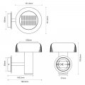 LED світильник вуличний Zuma Line Bluet на сонячній батареї 2.5W 3000K IP44 фасад WT33111 LED світильник вуличний Zuma Line Bluet на сонячній батареї 2.5W 3000K IP44 фасад WT33111