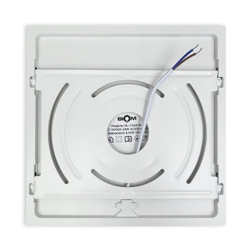 LED світильник накладний Biom 24W 5000К IP40 квадрат білий NL-1-S24-W-5 25793