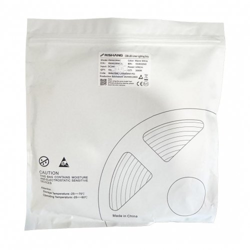 LED лента Rishang COB 600шт/м 10W/м IP54 24V 3000К RMA029MC-L 21870