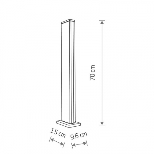 Вуличний LED світильник Nowodvorski Slit 12W 3000K IP54 11376