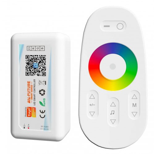Контроллер Prolum RGB Wi-Fi 12-24V 18А TOUCH TUYA HomeLink с пультом 404001