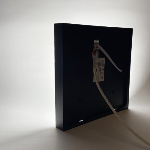 LED світильник накладний Biom 24W 5000К IP40 квадрат чорний NL-2-S24-B-5 25801