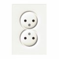 Розетка Ardero ER112-W Soft двойная без заземления белая 8631