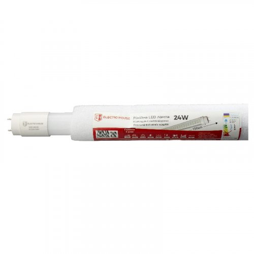 Світлодіодна LED лампа ElectroHouse T8 24W G13 6500K (скло) 150см EH-LMP-1283