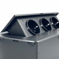 Розетка мебельная тройная ORNO 16А IP20 с заземлением черный OR-GM-9032(GS)/B 48-99-84