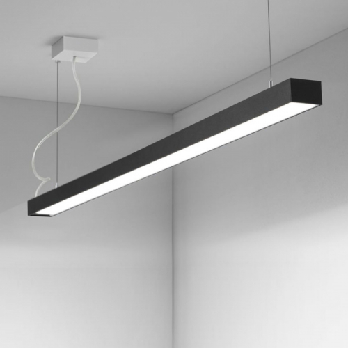 LED светильник подвесной EVROLIGHT линейный на тросах Sign-30 30Вт 4200К черный 000056781