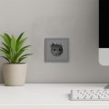 Розетка Ardero Soft ER123USB-G USB-A + USB-C 20W одинарная с заземлением серая 8658