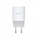 Мережевий зарядний пристрій HAVIT UC45 PD45W 2xUSB-C White HV-UC45-WH
