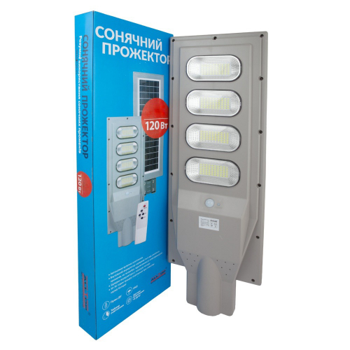 LED світильник на сонячній батареї ALLTOP 120W 6000К IP65 0845D120-01