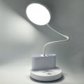 Настольная LED лампа аккумуляторная Lebron L-TL-L-40 5W 4100К гибкая белая 15-13-40