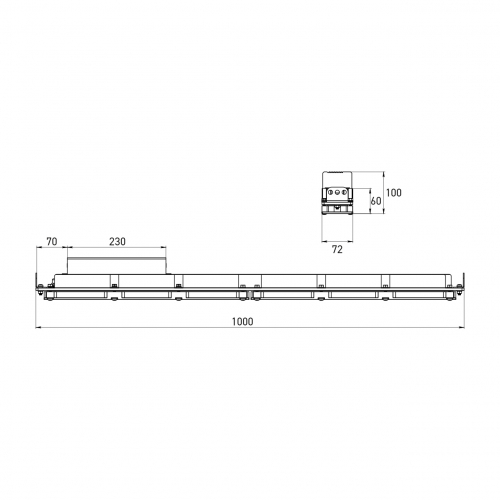 Фитосветильник для растений Eurolamp 240W FLORA-250 GL