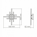 LED світильник Videx DECORA 40W 2700/4000/6000K білий VL-CLD-988-SL