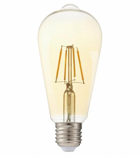 Світлодіодна лампа Biom ретро ST64 8W E27 2500K FL-418 Amber