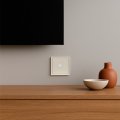 Розетка Ardero ER141TV-C Soft одинарна телевізійна шампань 8677 Розетка Ardero ER141TV-C Soft одинарна телевізійна шампань 8677