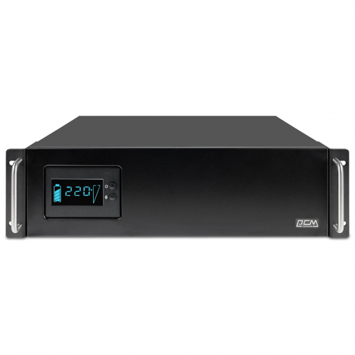 ДБЖ безперервної дії Powercom King PRO RM (KIN) 3000VA 2400W 19" з LCD-дисплеєм KIN-3000AP RM LCD