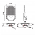 Уличный LED светильник Horoz ORLANDO PRO-50 50W 6400K 074-005-1050-020