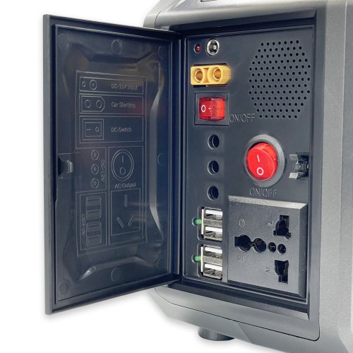 Портативна зарядна станція Velmax V-PPS-200sp 200W із сонячною панеллю 3×30W 31-10-02