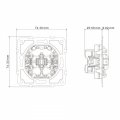 Вимикач Ardero EV113-W Soft триклавішний білий 8689