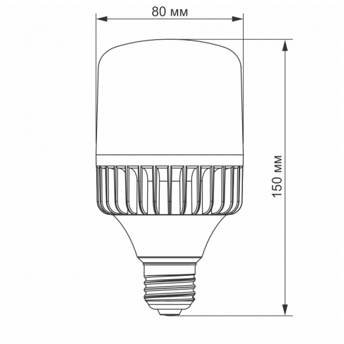 Світлодіодна лампа Videx А80 30W 5000K E27 VL-A80-30275
