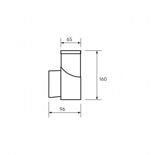 Уличный светильник Eurolamp DECO S Е27 IP54 черный BRA-1xE27(DECO)S