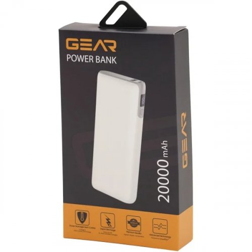Портативний зарядний пристрій (повербанк) Gear 20000mAh PD70W 2C+1A DL203C