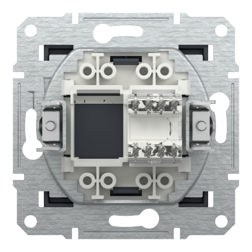 Розетка компьютерная RJ45 кат.5е UTP Schneider Asfora Антрацит EPH4300171