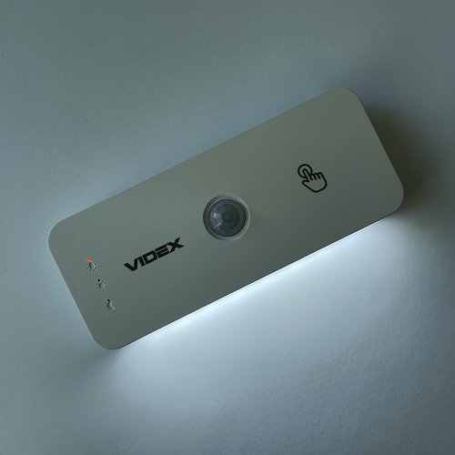 LED светильник аккумуляторный Videx с датчиком движения 1100mAh VL-NL053W-S