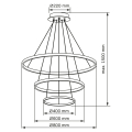 Люстра Goldlux Lea LED 3x82W 4000K черный 330024 Люстра Goldlux Lea LED 3x82W 4000K черный 330024