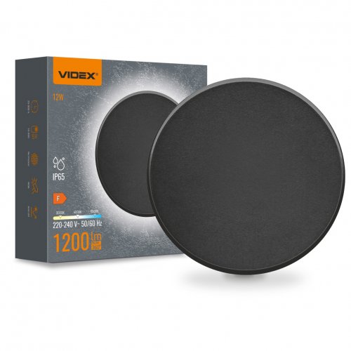 LED светильник настенный VIDEX WL03 12W  3000/4000/6500K IP65 VL-WL03-12CB