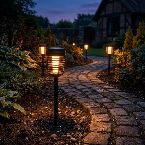 LED светильник садово-парковый Lebron L-SL-18586 на солнечной батарее 1800K IP44 15-17-26