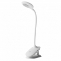 Настольная LED лампа аккумуляторная Eurolamp 3W 1200mAh 3000-6500К белая с функцией зарядки гаджетов LED-TLB-3W(white)USB