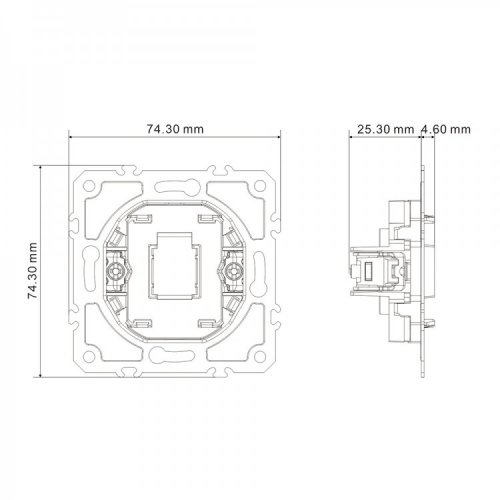 Заглушка Ardero EV111B-W Soft белая 8638
